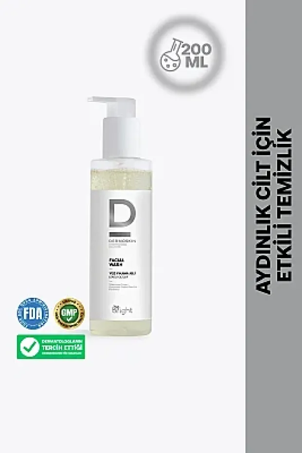 Dermoskin Be Bright Lekeli Ciltler için Yüz Yıkama Jeli 200 ml