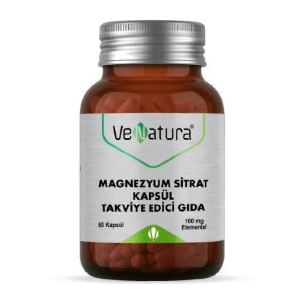 Venatura Magnezyum Sitrat 60 Kapsül
