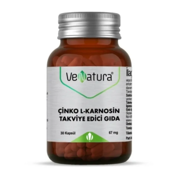 Venatura Çinko L-Karnosin 30 Kapsül