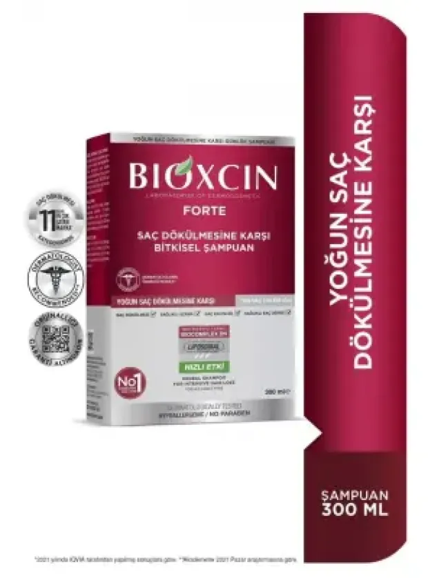Bioxcin Forte Saç Dökülmesine Karşı  Bitkisel Şampuan 300 ml