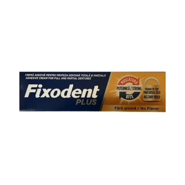 Fixodent Plus Diş Protez Yapıştırıcı Tat İçermez Krem 40 gr
