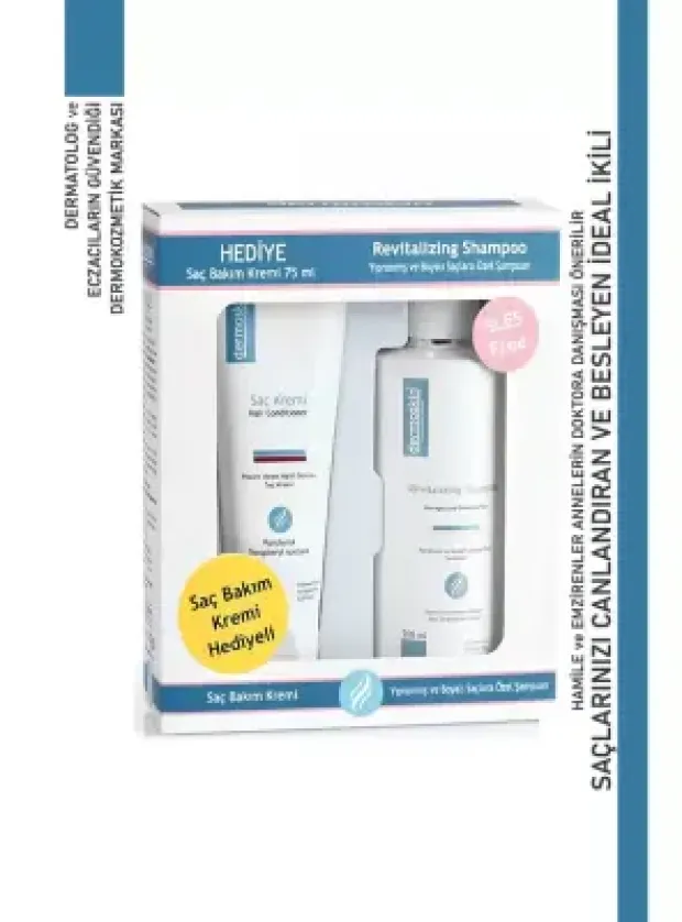 ​Dermoskin Revitalizing Şampuan 200 ml + Saç Bakım Kremi 75ml Hediye
