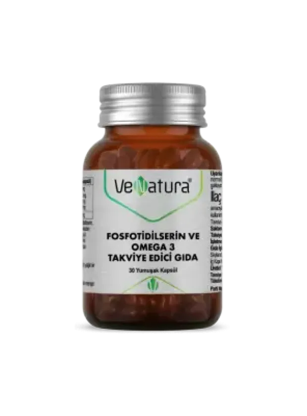 VeNatura Fosfotidilserin ve Omega 3 Takviye Edici Gıda 30 Yumuşak Kapsül