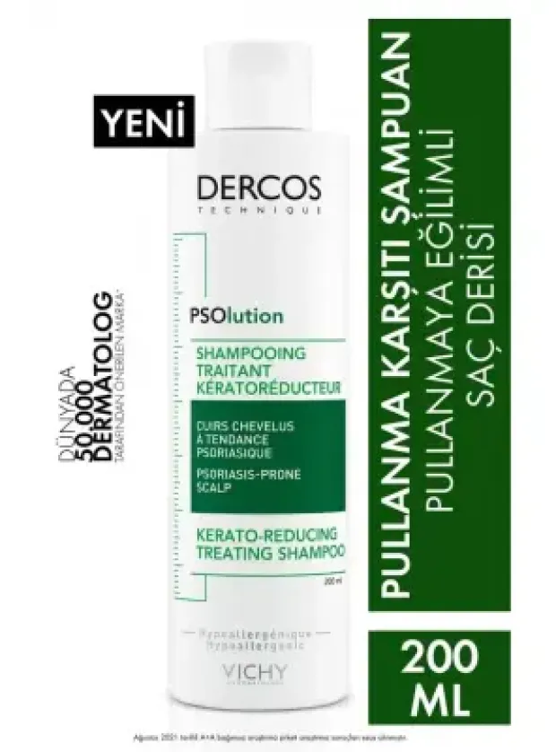 Vichy Dercos PSOlution Pullanmaya Karşı Bakım Şampuanı 200 ml