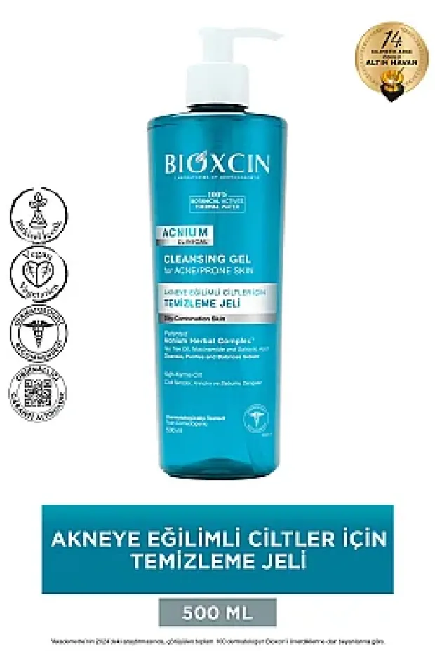 Bioxcin Acnium Sebum Dengeleyici Yüz Yıkama Jeli 500 ml