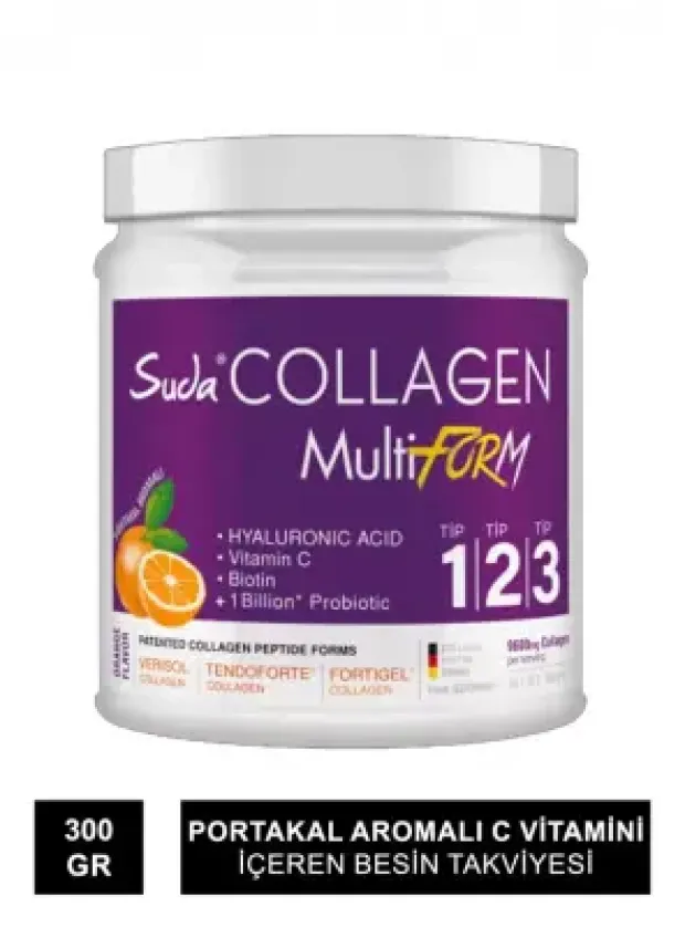 Suda Collagen Multiform Toz Kutu Portakal Aromalı 360 gr