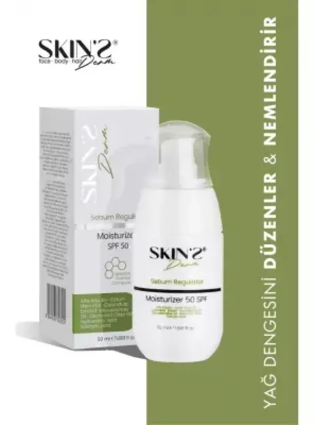 Skins Derm Sebum Regulator Moisturizing Spf50 Cream 50 ml