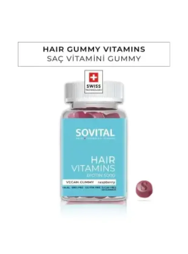 Sovital Hair Saç Vitamini 60 Kapsül