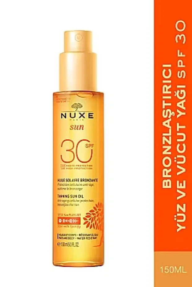 Nuxe Sun Spf 30 Bronzlaştırıcı Yüz ve Vücut Yağı 150 ml
