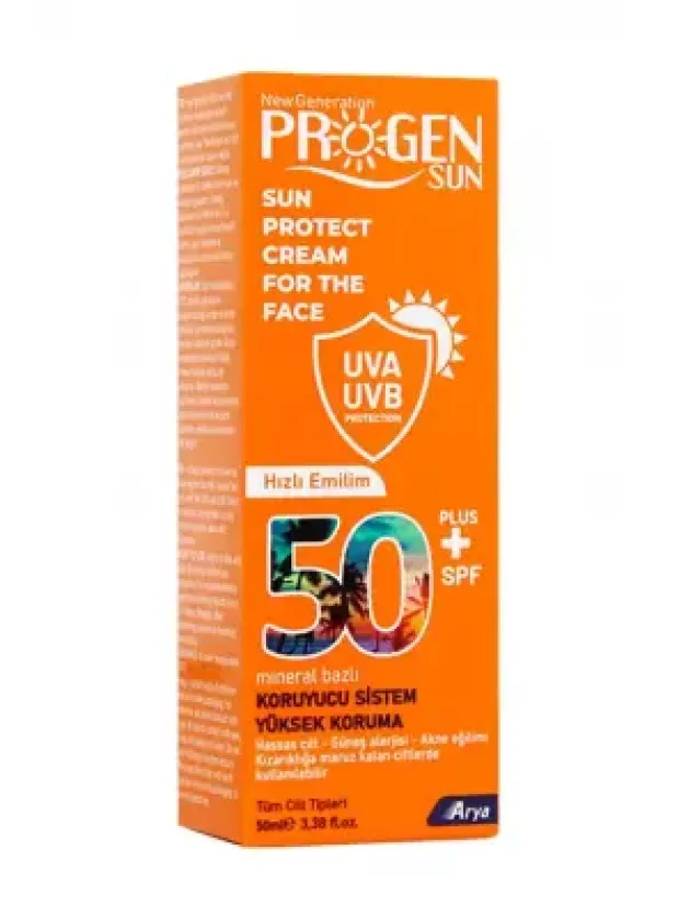 Progen Spf50+ Güneş Koruyucu Yüz Kremi 50ml