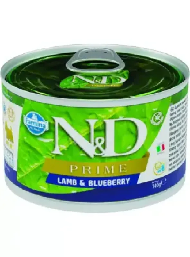 N&D Prime Köpek Konserve Kuzu & Yaban Mersini Mini 140 Gr