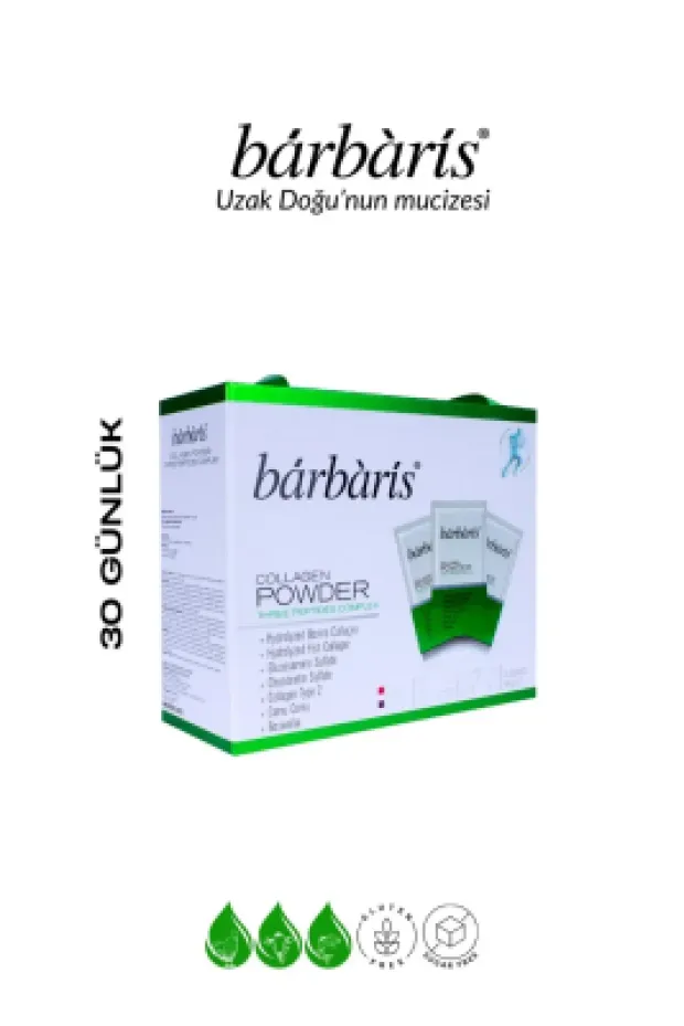 Barbaris Collagen Powder Three Peptıdes Complex 30 Saşe
