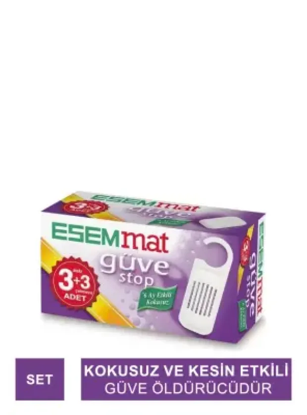 Esemmat Güve Stop - 3 Askı + 3 Çekmece -
