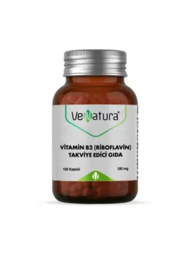 VeNatura Vitamin B2 -Riboflavin- Takviye Edici Gıda 100 kapsül