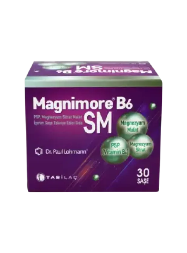 Magnimore B6 SM Takviye Edici Gıda 30 Şase
