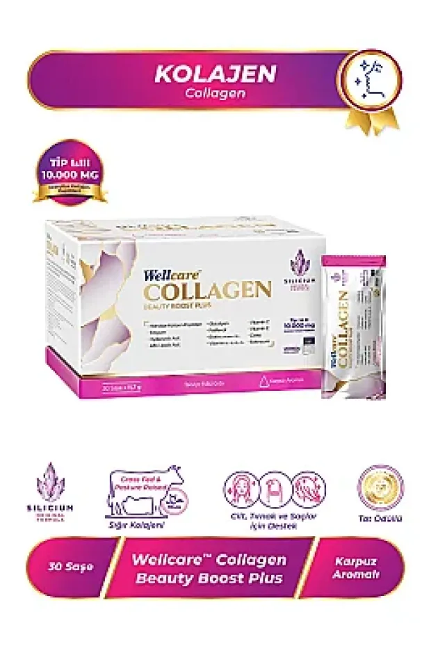 Wellcare Collagen Beauty Boost Plus Karpuz Aromalı 11,7gr x 30 Saşe