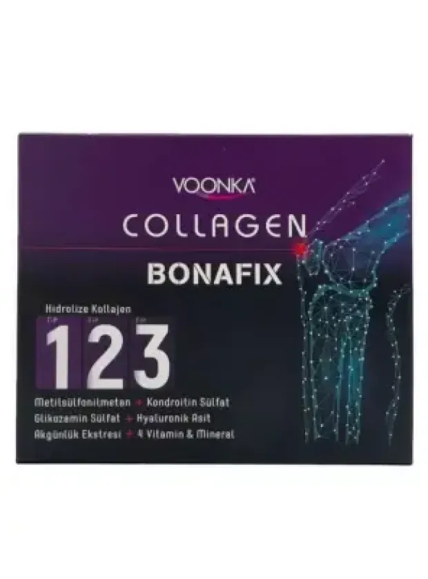 Voonka Collagen Bonafix Tip 123 - Karışık Meyve Aromalı - 30x50ml