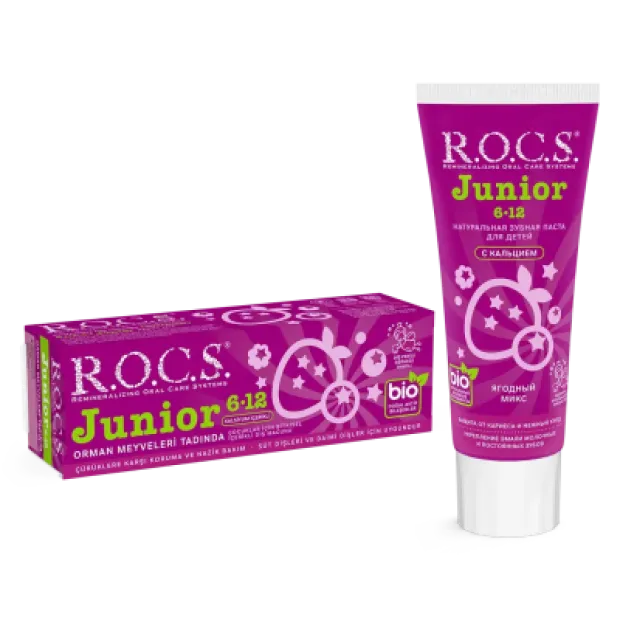 ROCS Junior 6-12 Yaş Diş Macunu - Orman Meyveleri Tadında 60 ml