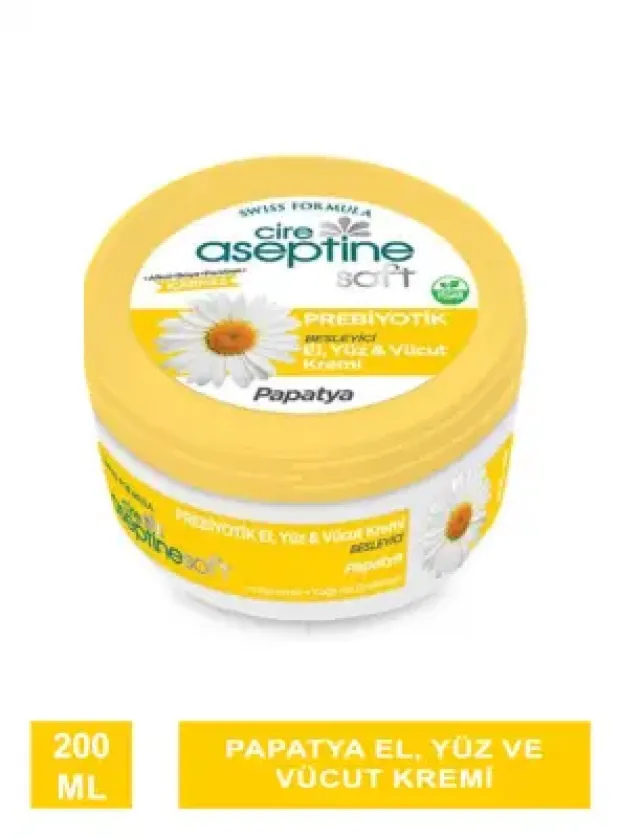 Cire Aseptine Soft Prebiyotik Papatya El, Yüz Ve Vücut Kremi 200 Ml