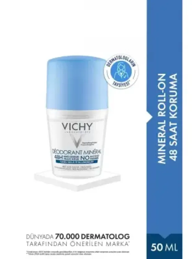 Vichy Deo Mineral 48 Saat Etkili Deodorant Roll-On 50 ml
