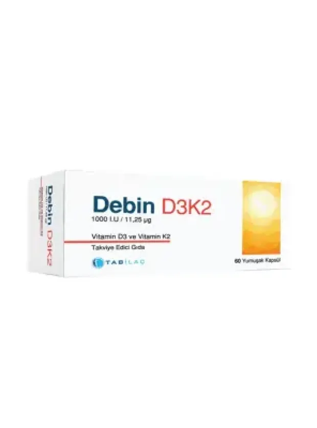 Debin D3K2 Vitamin 60 Yumuşak Kapsül