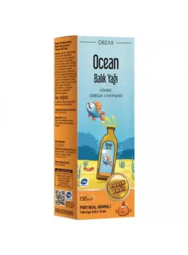 Ocean Orange Portakal Aromalı Balık Yağı Şurup 150ml