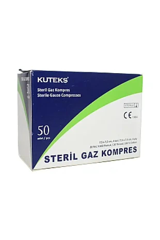 Kuteks Steril Gaz Kompres Eko 7.5 x 7.5 cm (2x25) 50li