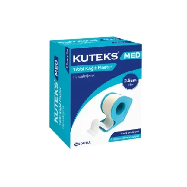 Kuteks Med Kağıt Flaster 2,5 cm x 5 m