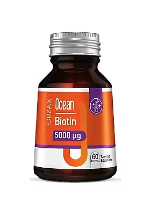 Ocean Biotin 5000mg 60 Kapsül Takviye Edici Gıda