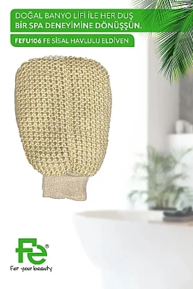 Fe Sisal Havlulu Eldiven FEFU106