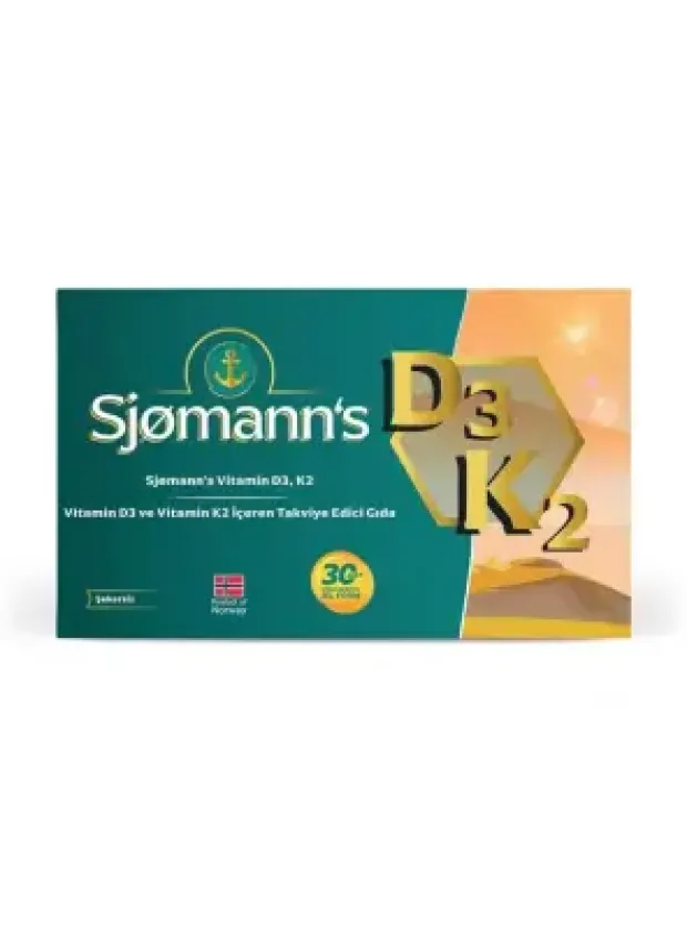 Sjomann's D3K2 30 Çiğnenebilir Jel Tablet