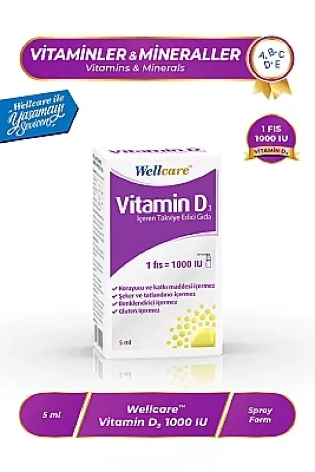 Wellcare Vitamin D3 1000 IU 30 ml