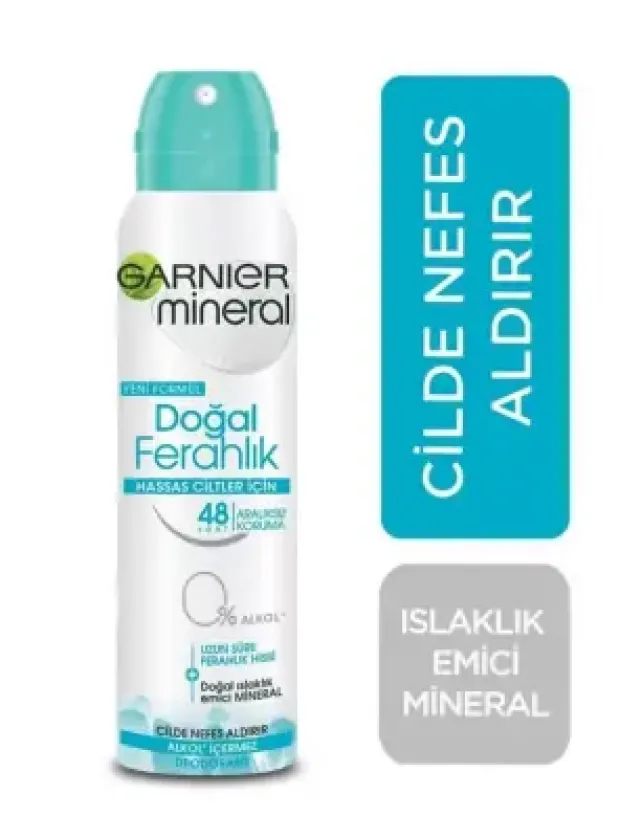 Garnier Mineral Doğal Ferahlık Spray Deodorant 150 ml