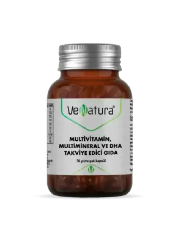 VeNatura Multivitamin, Multimineral ve DHA Takviye Edici Gıda 30 Kapsül