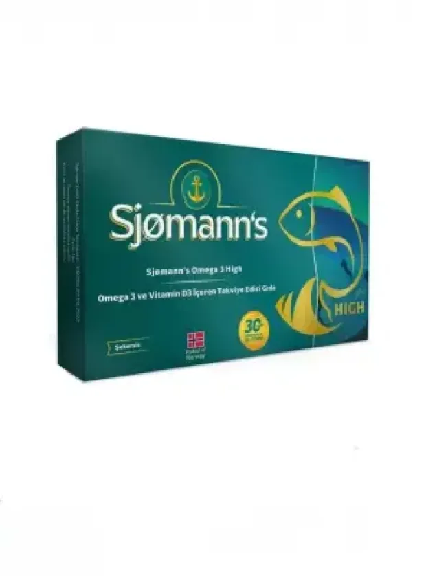 Outlet - Sjomann's Fishoil Omega-3 High 30 Çiğnenebilir Jel Tablet