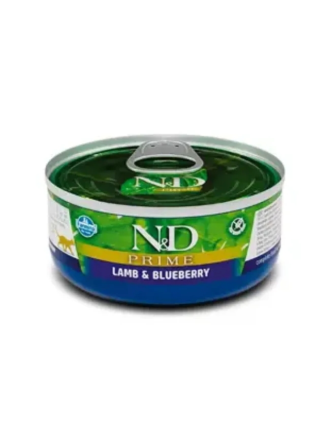 N&D Prime Kedi Konserve Kuzu & Yaban Mersini 80 Gr