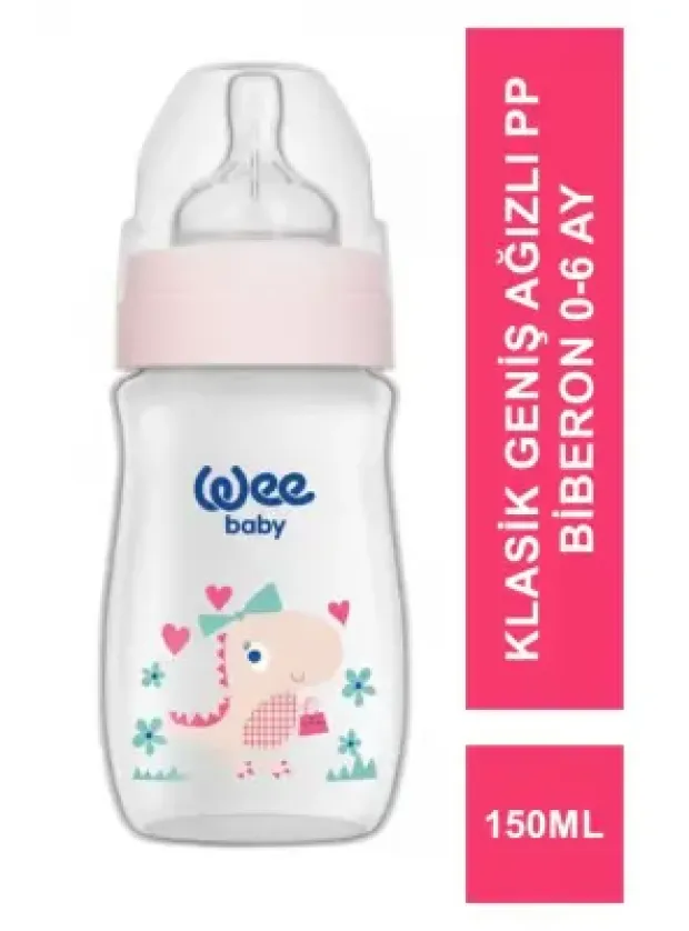 Wee Baby Klasik Geniş Ağızlı PP Biberon 0-6 Ay 150 ml - 135 -