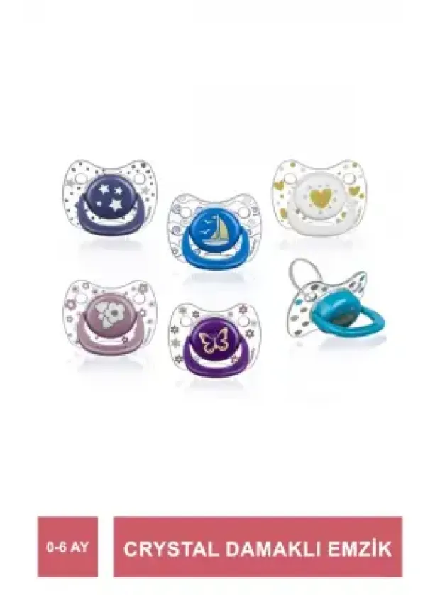 Bebedor Crystal Damaklı Emzik No:1 0-6 Ay -171-
