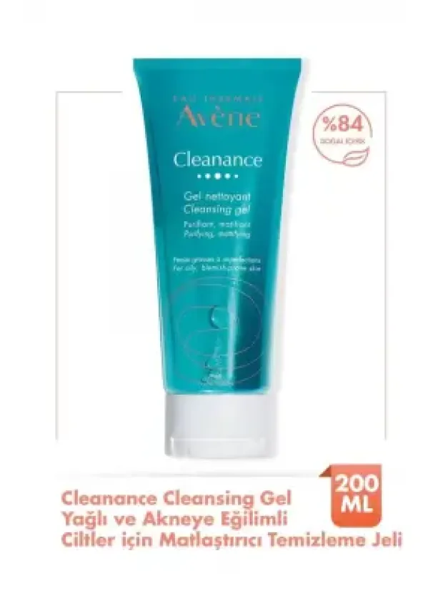 Avene Cleanance Yağlı ve Akneye Eğilimli Ciltler için Matlaştırıcı Temizleme Jeli