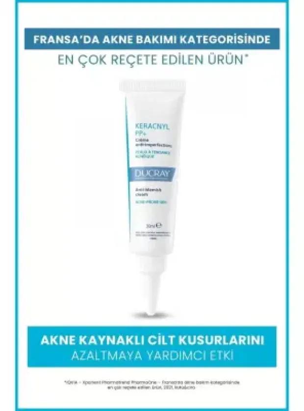 Ducray Keracnyl PP+ Yağlı ve Akneye Eğilimli Ciltler İçin Bakım Kremi