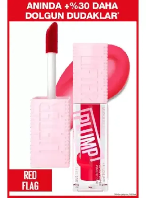 Maybelline Lifter Plump Dudak Parlatıcısı - Red Flag - 004 -