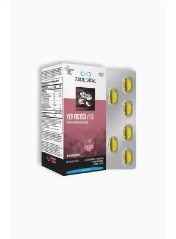 Zade Vital Yer Fıstığı Yağı 60 Yumuşak Kapsül