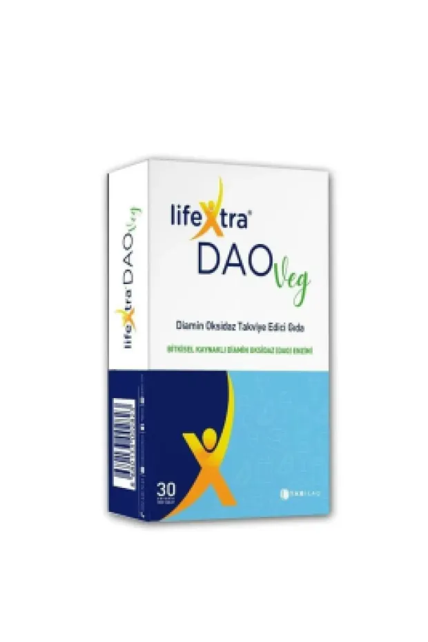 OUTLET - Tab İlaç LifeXtra Dao Veg 30 Tablet