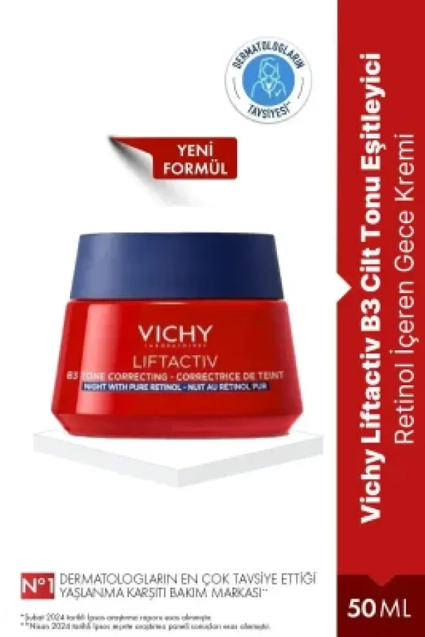 Vichy Lliftactiv B3 Cit Tonu Eşitleyici Retinol Gece Kremi 50 ml