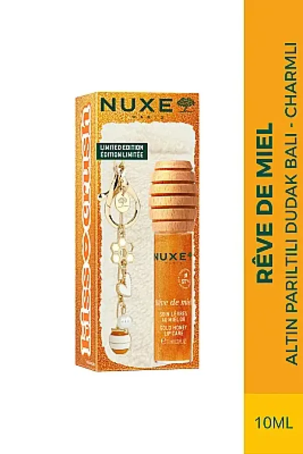 Nuxe Reve de Miel Besleyici Onarıcı Parıltılı Dudak Balı (Peluş Charmlı)
