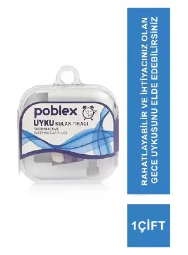 Poblex Uyku Kulak Tıkacı Thermoactive 1 Çift - Beden:L - Kutulu