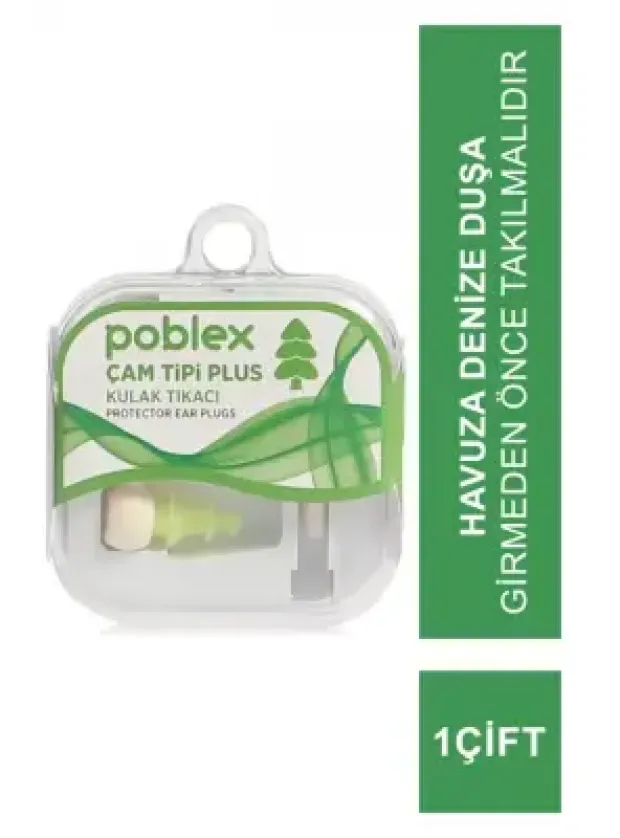 Poblex Çam Tipi Plus Kulak Tıkacı 1 Çift - Beden:S - Kutulu