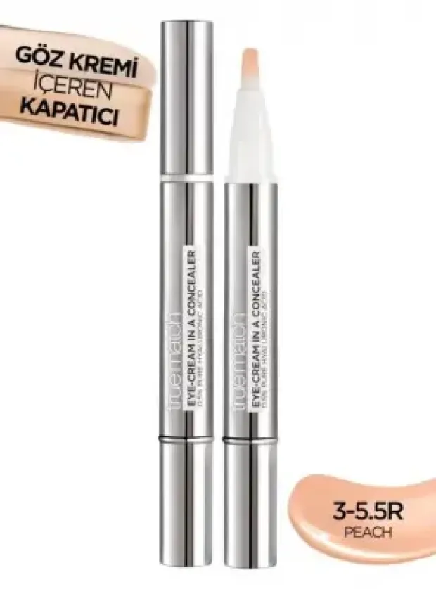 Loreal Paris True Match Göz Kremi İçeren Kapatıcı -2'si 1 Arada- 3-5,5R