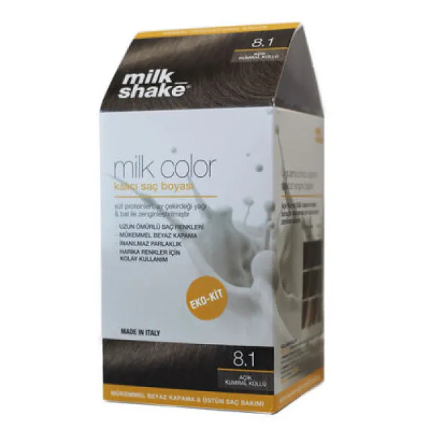Milk Shake Milk Color Kalıcı Saç Boyası 8.1 - Açık Kumral Küllü - EKO KİT