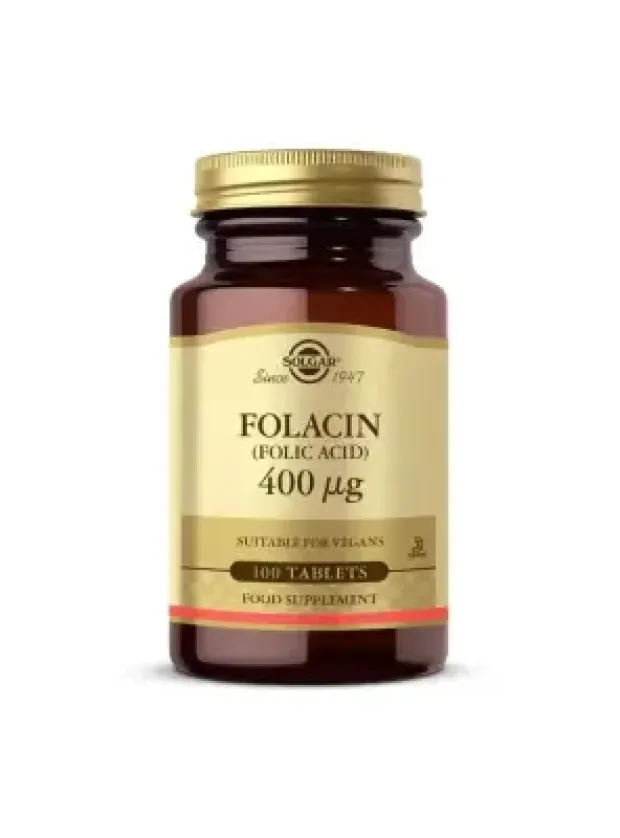 Solgar Folic Acid (Folacin) 400 mcg 100 Tablet